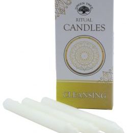 Vela Bujía ritual GREEN TREE Limpieza-blanco